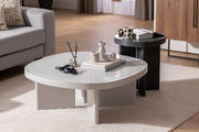 Mesa de Centro – 92 cm largura, 35 cm altura, 92 cm profundidade – Cinza – MDF