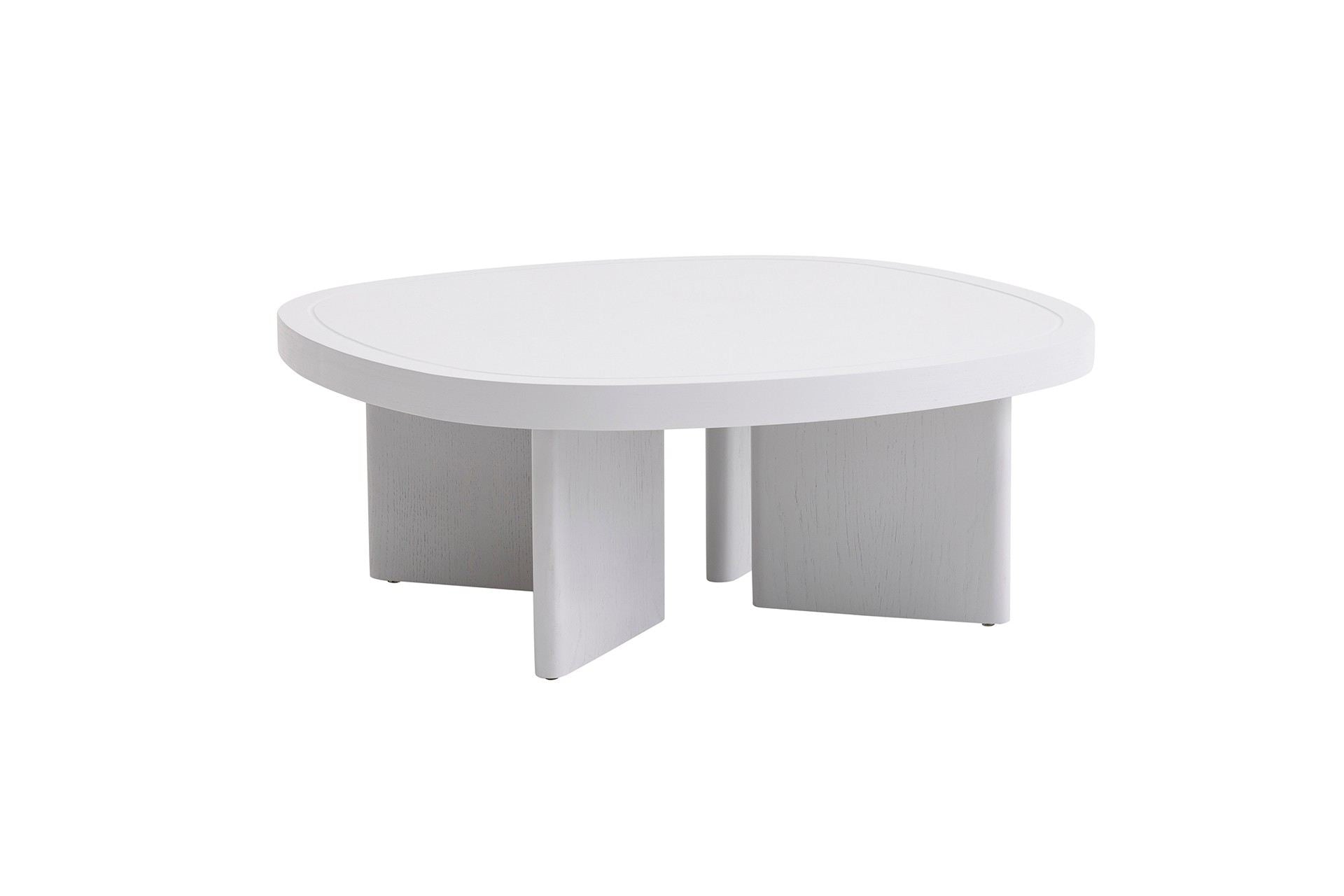 Mesa de Centro – 92 cm largura, 35 cm altura, 92 cm profundidade – Cinza – MDF