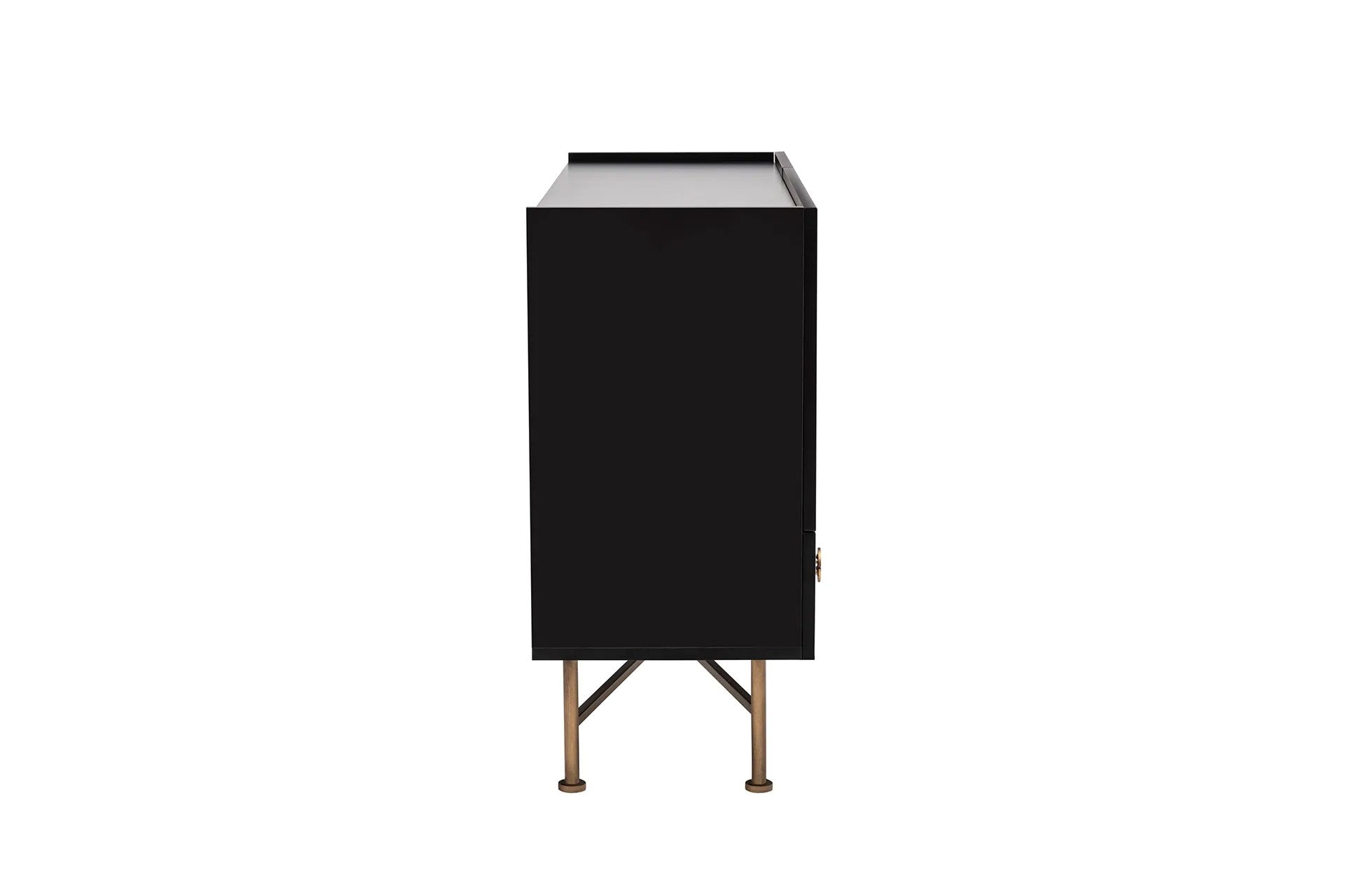 Aparador – 123 cm x 63 cm x 38 cm – Preto – Aglomerado