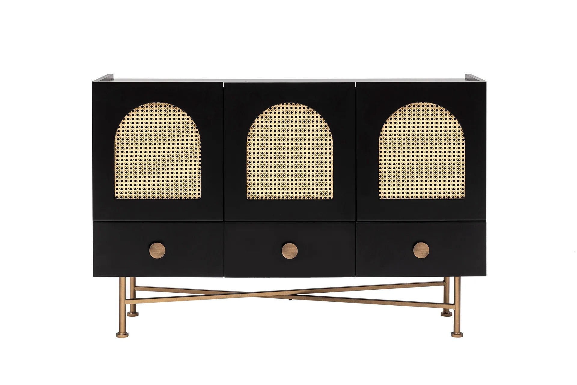 Aparador – 123 cm x 63 cm x 38 cm – Preto – Aglomerado