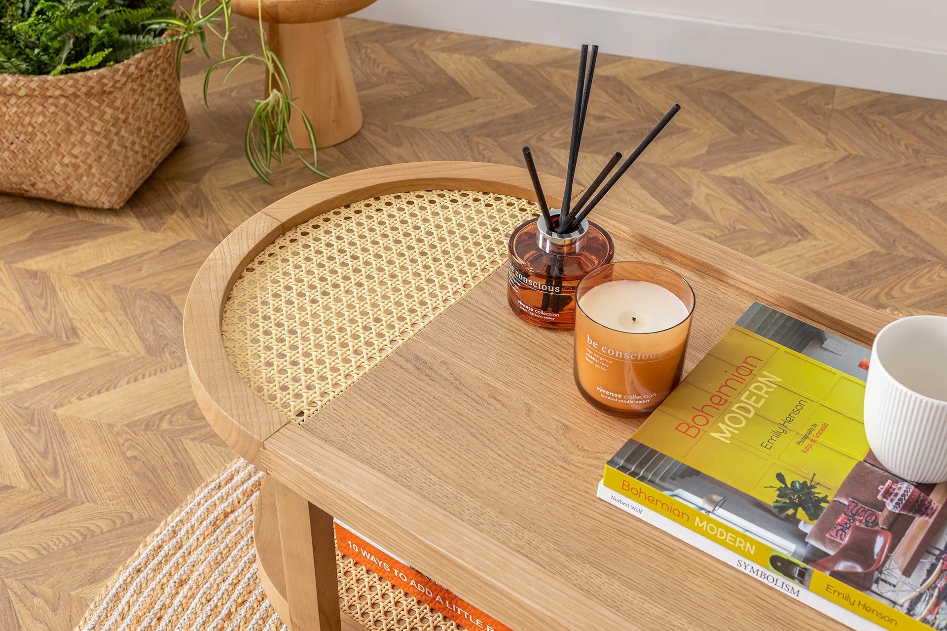 Mesa de Centro – 91cm x 42cm x 36cm – Natural – Aglomerado