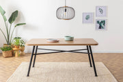 Mesa de jantar – 160 cm x 75 cm x 90 cm – Natural – Aglomerado
