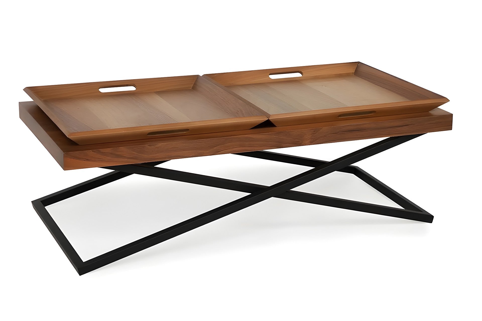 Mesa de Centro – 120 cm x 42 cm x 60 cm – Nogueira – MDF