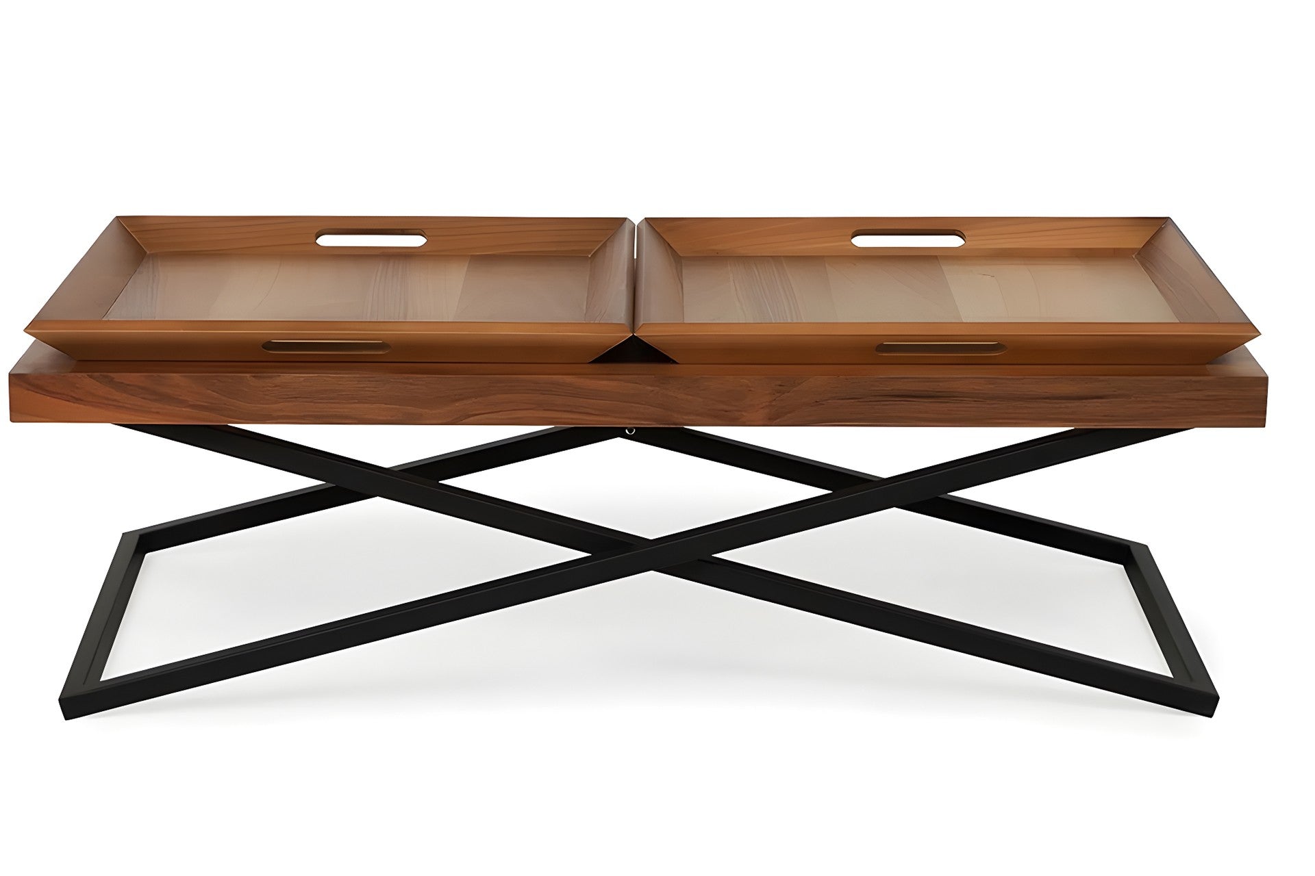 Mesa de Centro – 120 cm x 42 cm x 60 cm – Nogueira – MDF