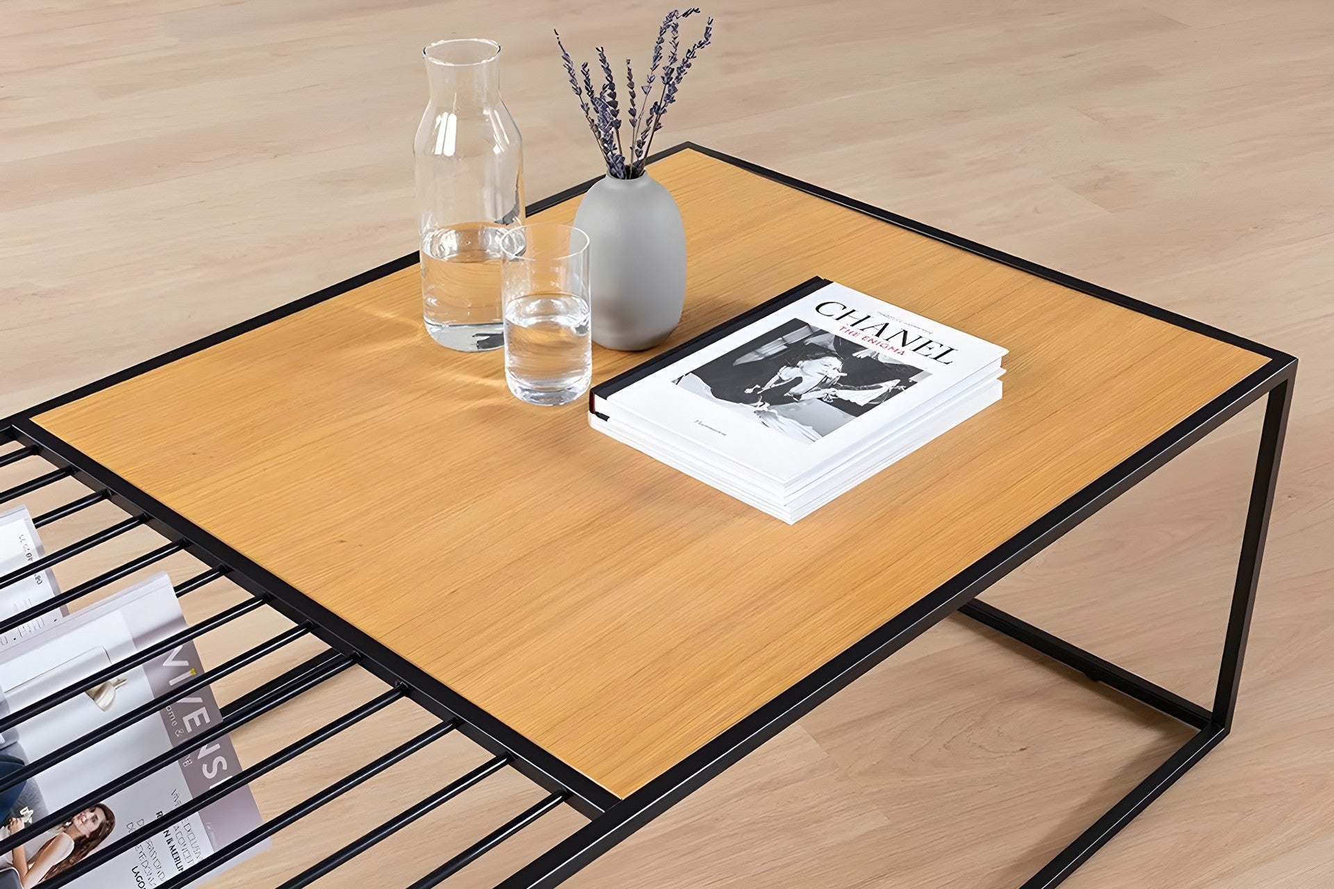 Mesa de Centro – 120 cm x 40 cm x 40 cm – Nogueira – MDF