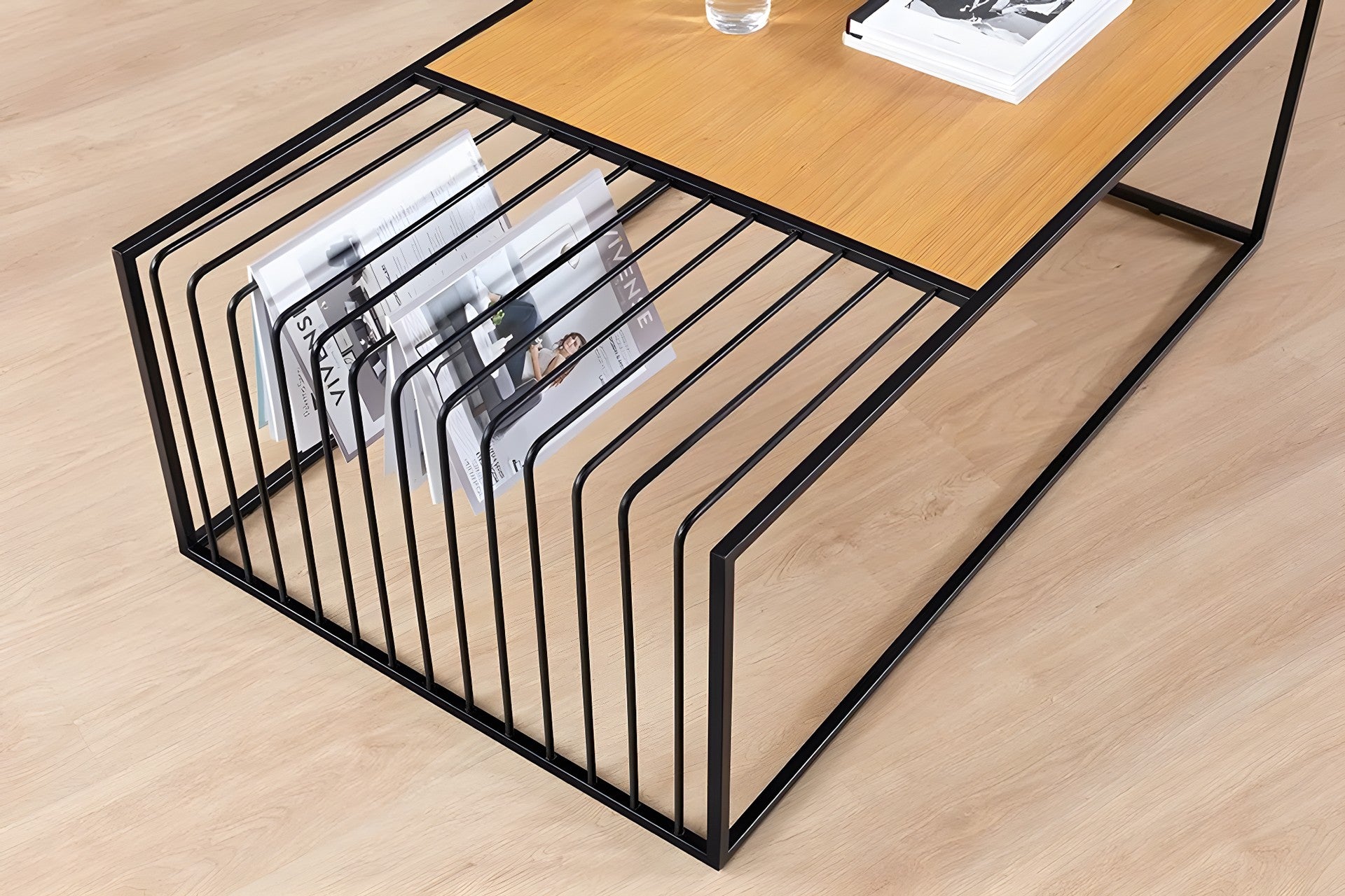 Mesa de Centro – 120 cm x 40 cm x 40 cm – Nogueira – MDF