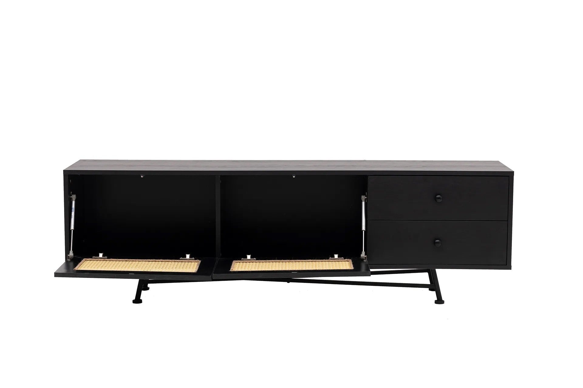 Móvel de TV – 180 cm x 55 cm x 40 cm – Preto – Aglomerado