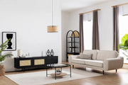 Móvel de TV – 180 cm x 55 cm x 40 cm – Preto – Aglomerado