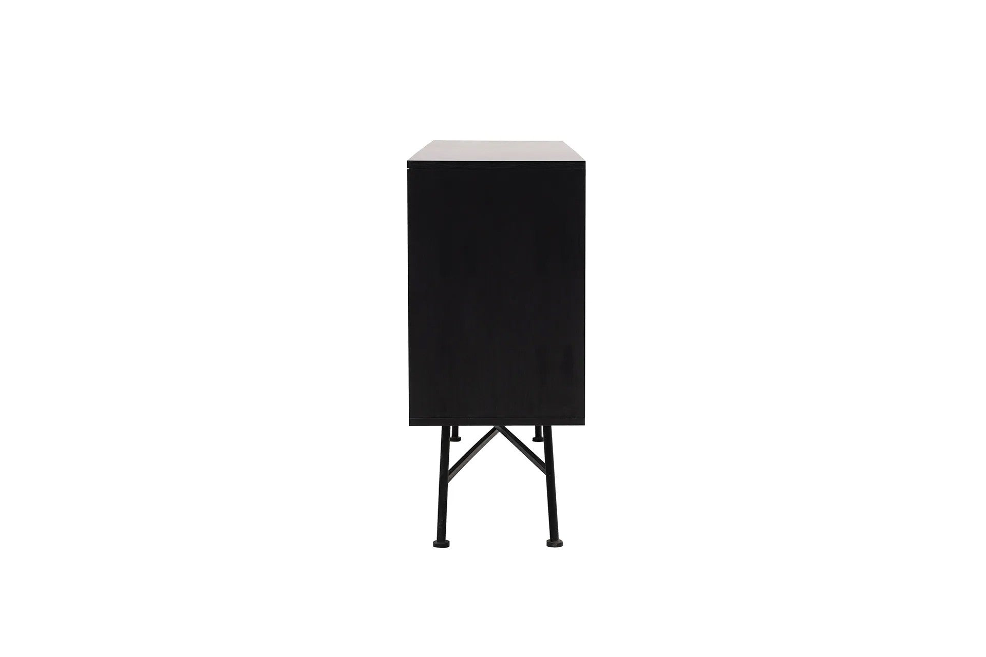 Aparador – 160 cm x 90 cm x 40 cm – Preto – Aglomerado revestido a melamina