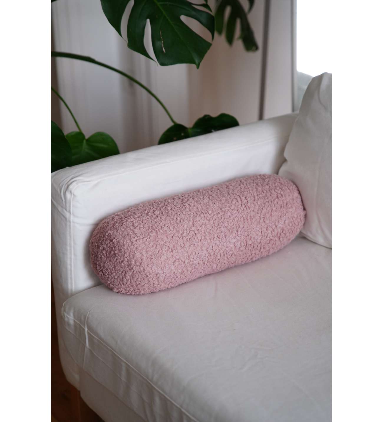 Almofada – 50 x 14 x 14 cm – Rosa – poliéster reciclado