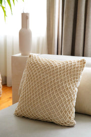 Capa de almofada – 43 x 43 cm – Bege – Algodão