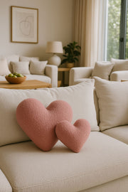Almofada – 42 x 45 x 12 cm – Rosa – Poliéster