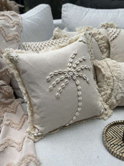 Capa de almofada – 43 x 43 cm – Bege – Algodão