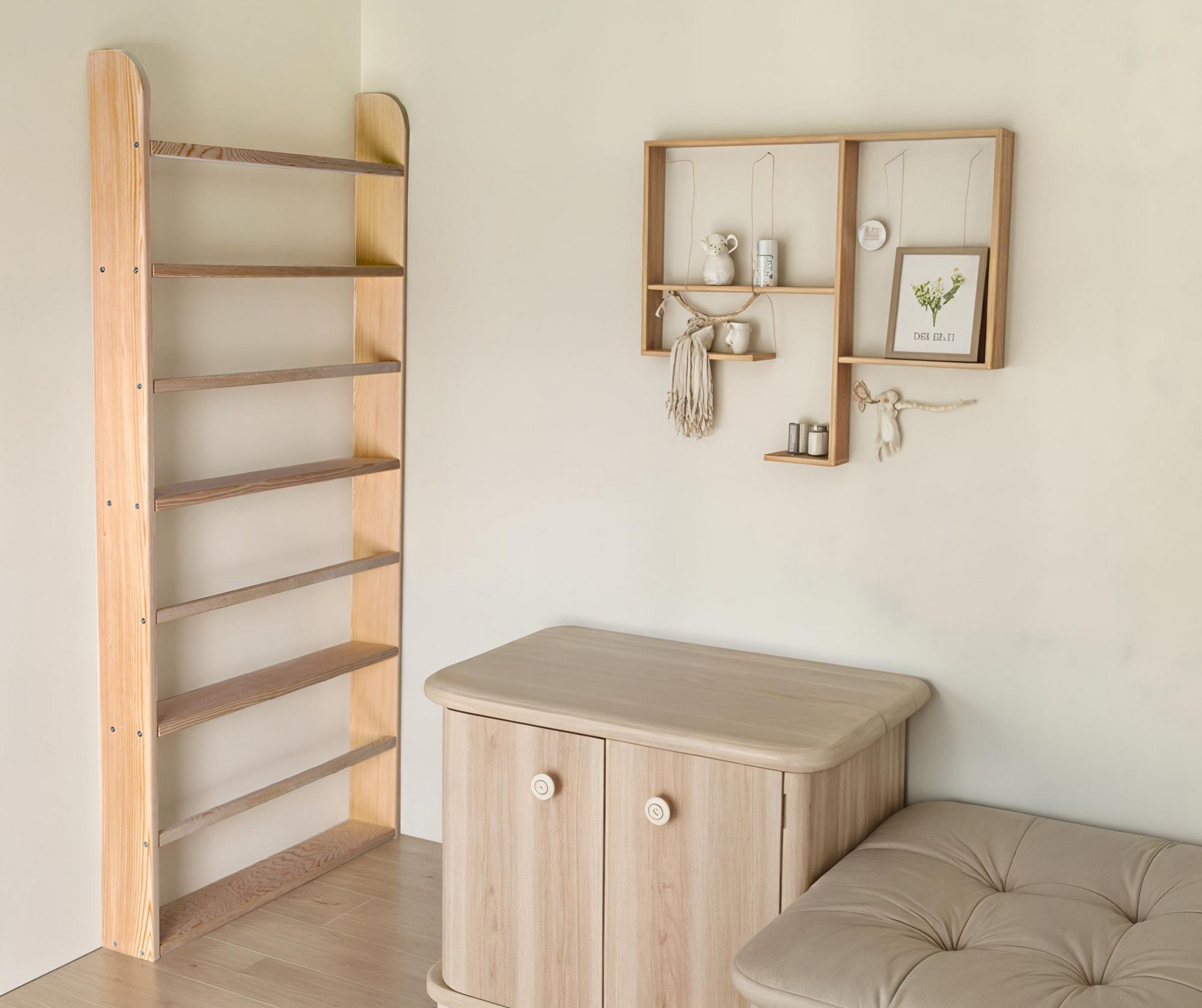 Estante Modular Oak em Pinho Maciço - Design Escandinavo Premium