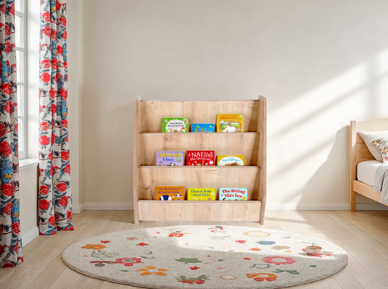 Estante Modular Oak MDF Premium - Sistema Fixação Parede 10 Peças