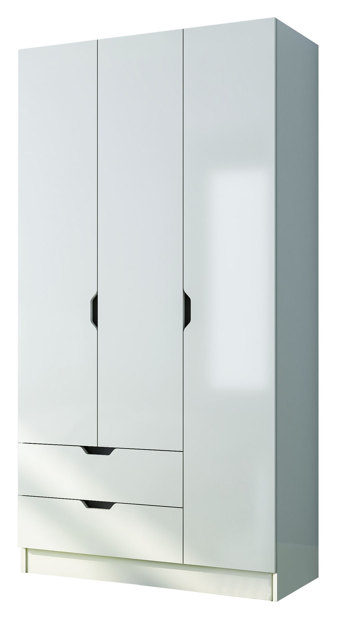Guarda-roupa – 90cm x 180cm x 45cm – Branco Fosco – Aglomerado de Melamina
