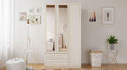 Guarda-roupa – 105cm x 180cm x 52cm – Branco Fosco – MDF