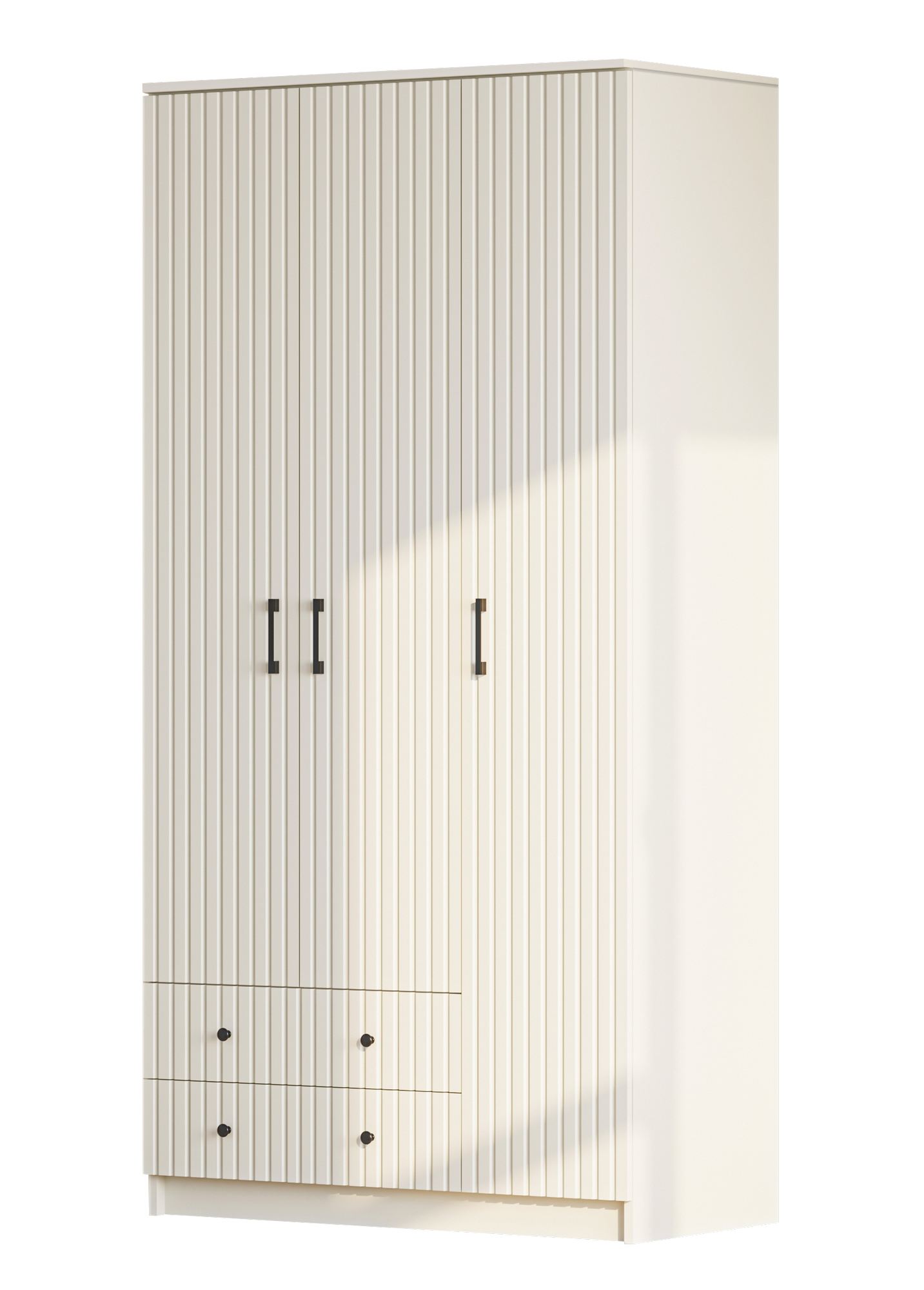 Guarda-roupa – 105 cm x 184 cm x 52 cm – Branco Fosco – MDF