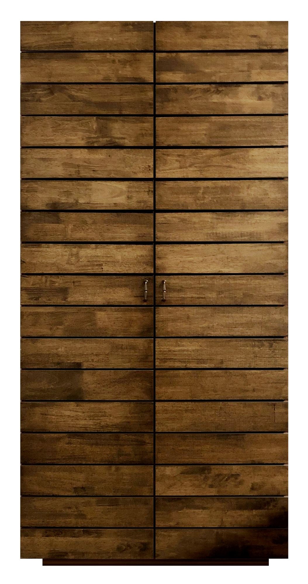 Guarda-roupa – 90 cm x 187 cm x 48 cm – Marrom – Aglomerado com melamina