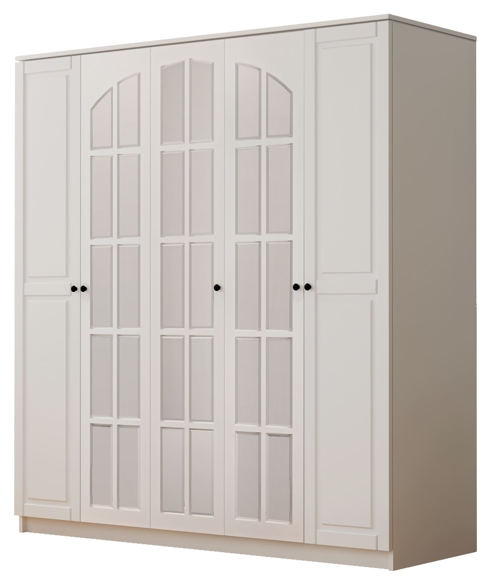 Guarda-roupa – 175 cm x 184 cm x 52 cm – Branco fosco – MDF