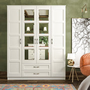 Guarda-roupa – 140cm x 180cm x 52cm – Branco Fosco – Aglomerado de Melamina