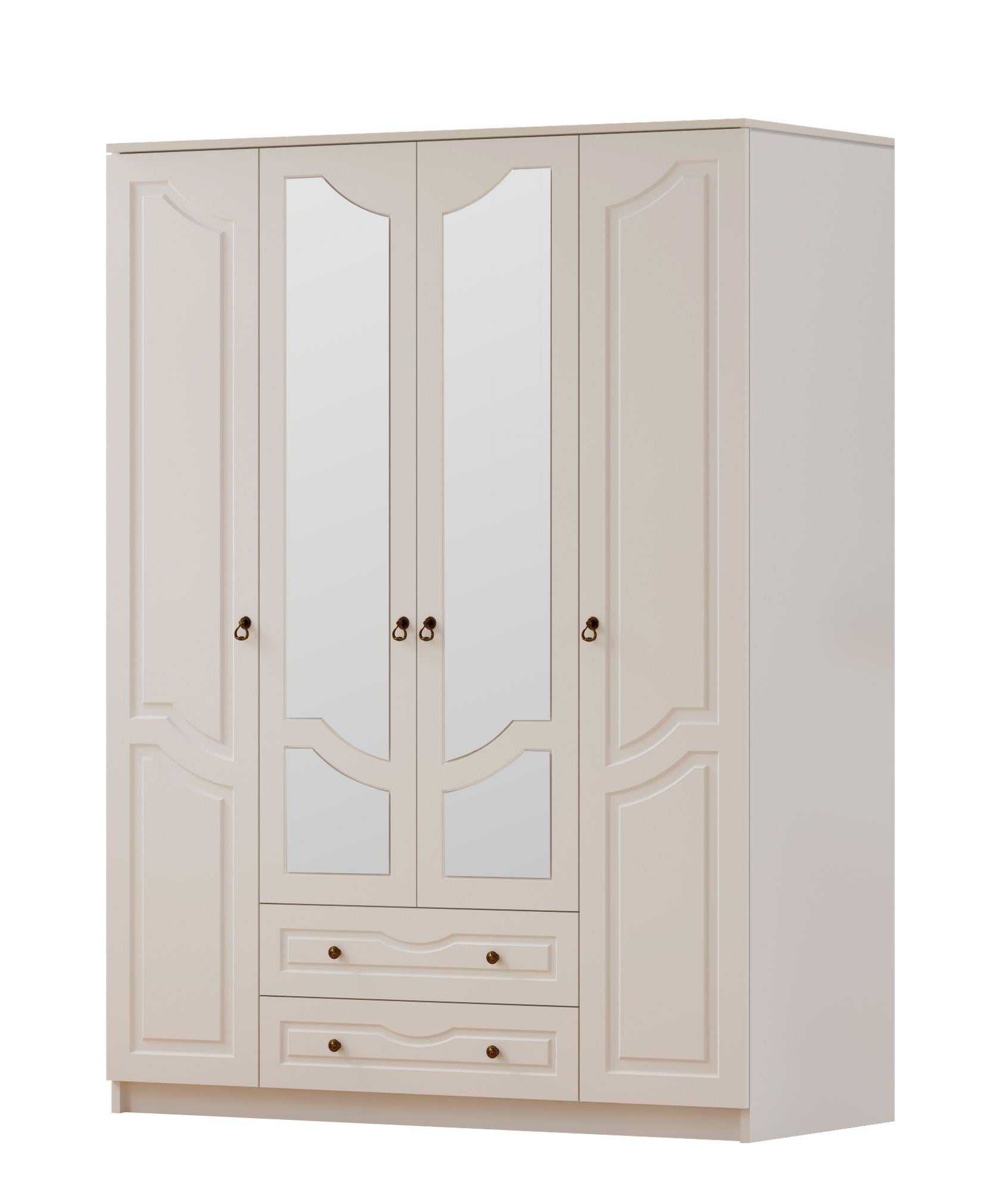 Guarda-roupa – 140cm x 210cm x 52cm – Branco Fosco – Aglomerado
