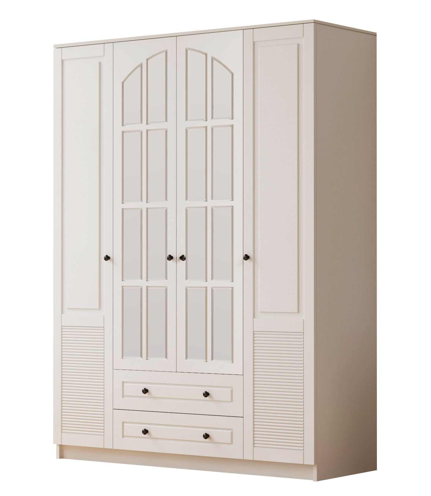 Guarda-roupa – 140cm x 210cm x 52cm – Branco Fosco – Aglomerado