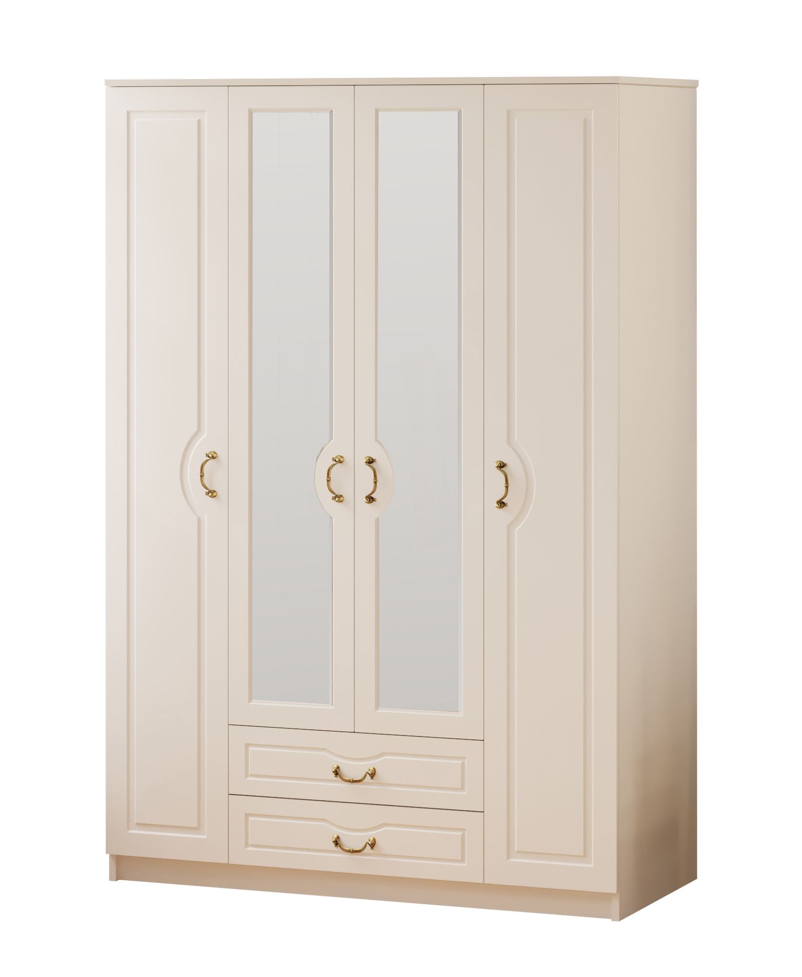 Guarda-roupa – 140cm x 210cm x 52cm – Branco Fosco – Aglomerado