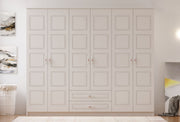 Guarda-roupa – 210 x 180 x 52 cm – Branco fosco – Aglomerado com melamina
