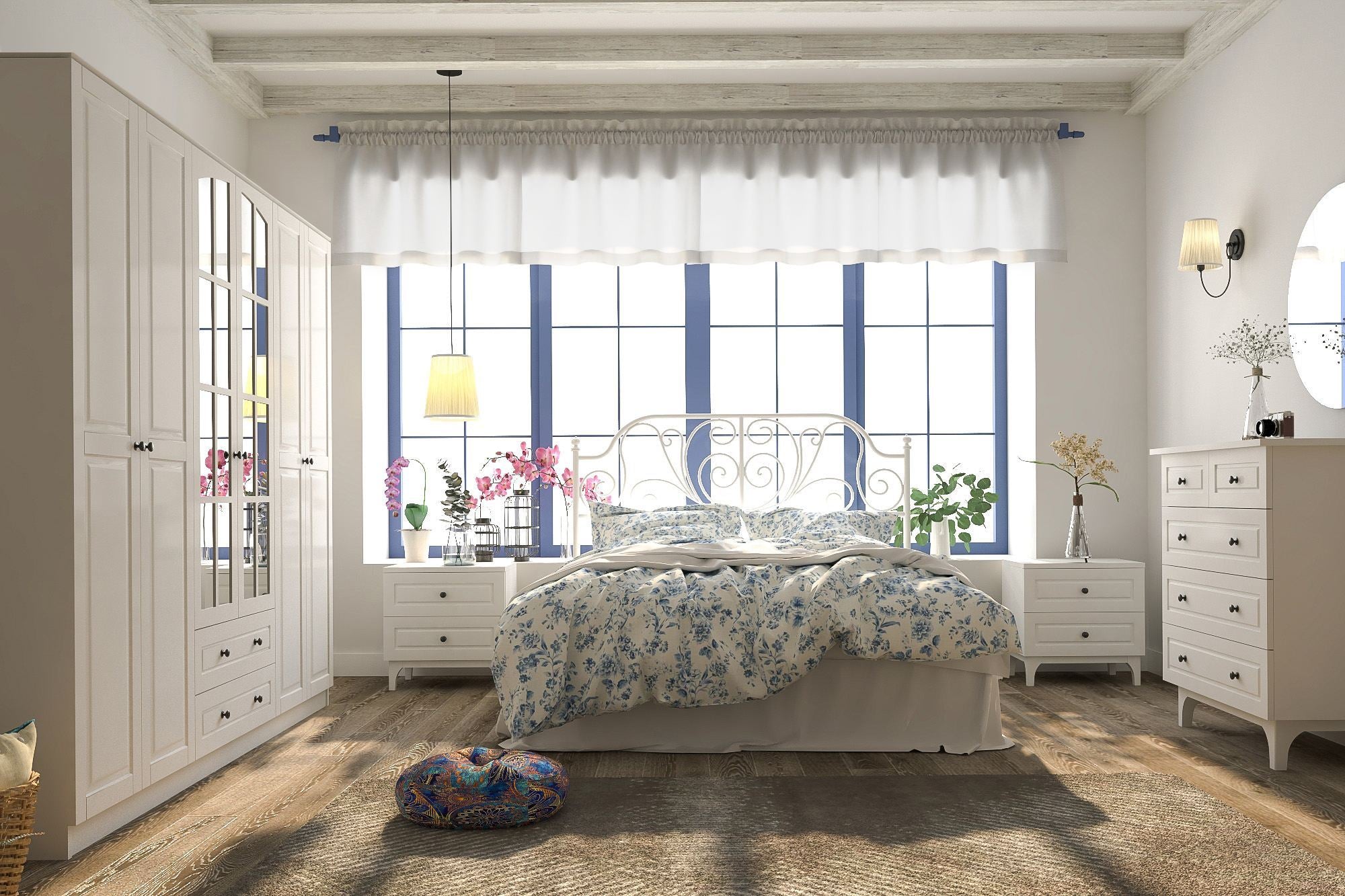 Guarda-roupa – 210 cm x 210 cm x 52 cm – Branco Fosco – Aglomerado