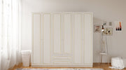 Guarda-roupa – 210 cm x 180 cm x 52 cm – Branco fosco – MDF