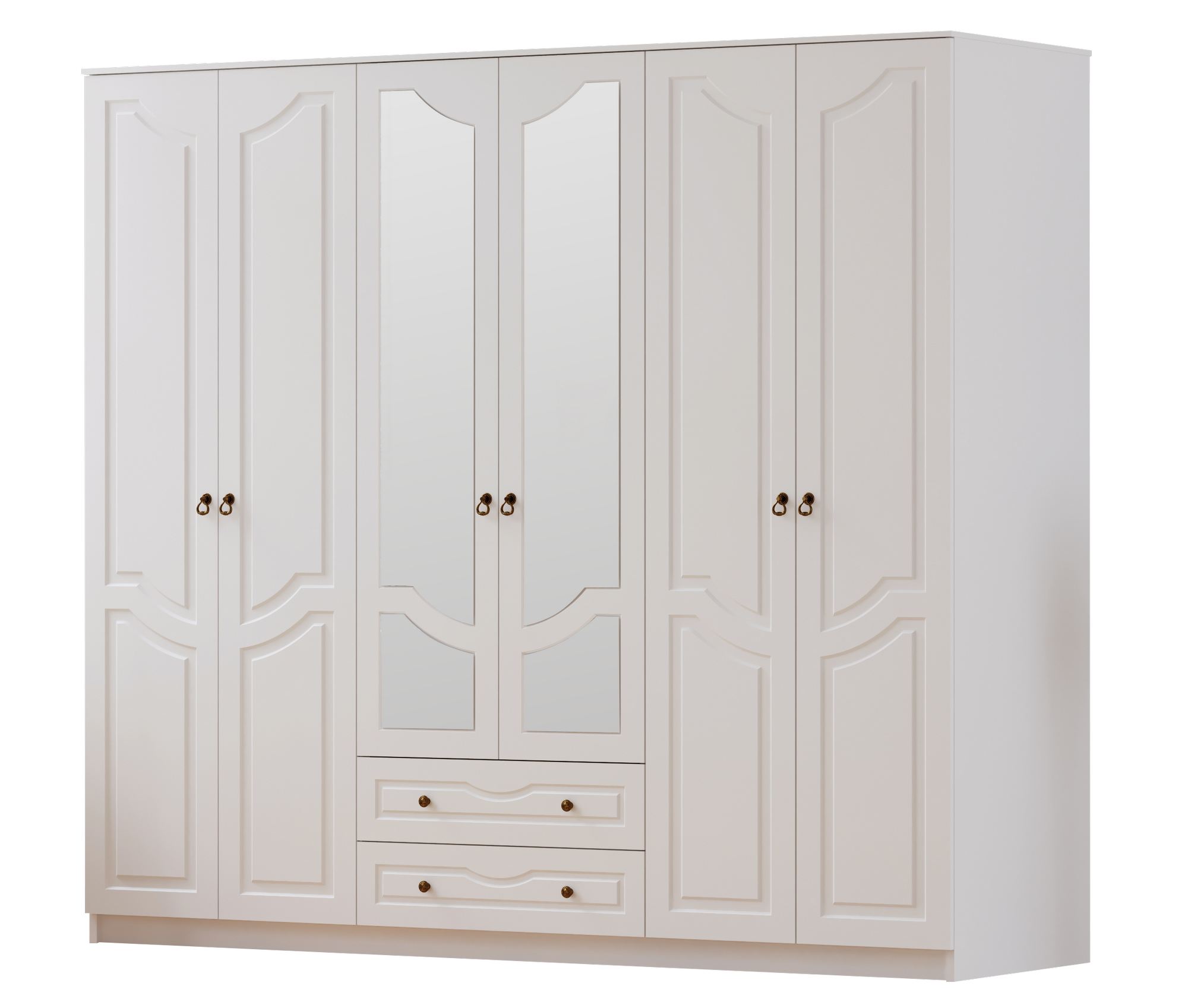 Guarda-roupa – 210x210x52 cm – Branco Fosco – Aglomerado
