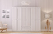 Guarda-roupa – 210cm x 210cm x 52cm – Branco Fosco – MDF