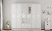 Guarda-roupa – 210 cm x 184 cm x 52 cm – Branco Fosco – Aglomerado com Melamina