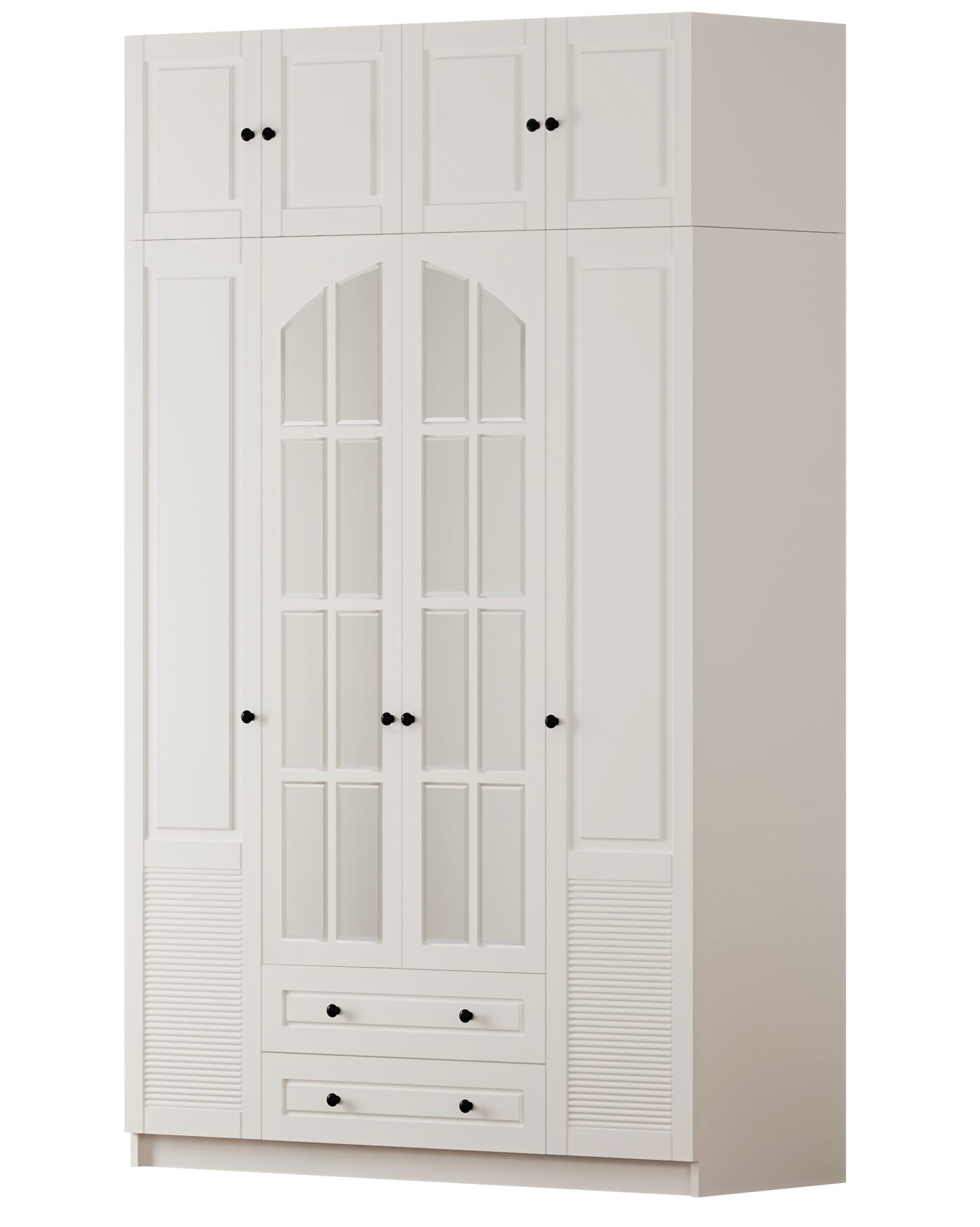 Guarda-roupa – 140cm x 240cm x 52cm – Branco Fosco – Aglomerado