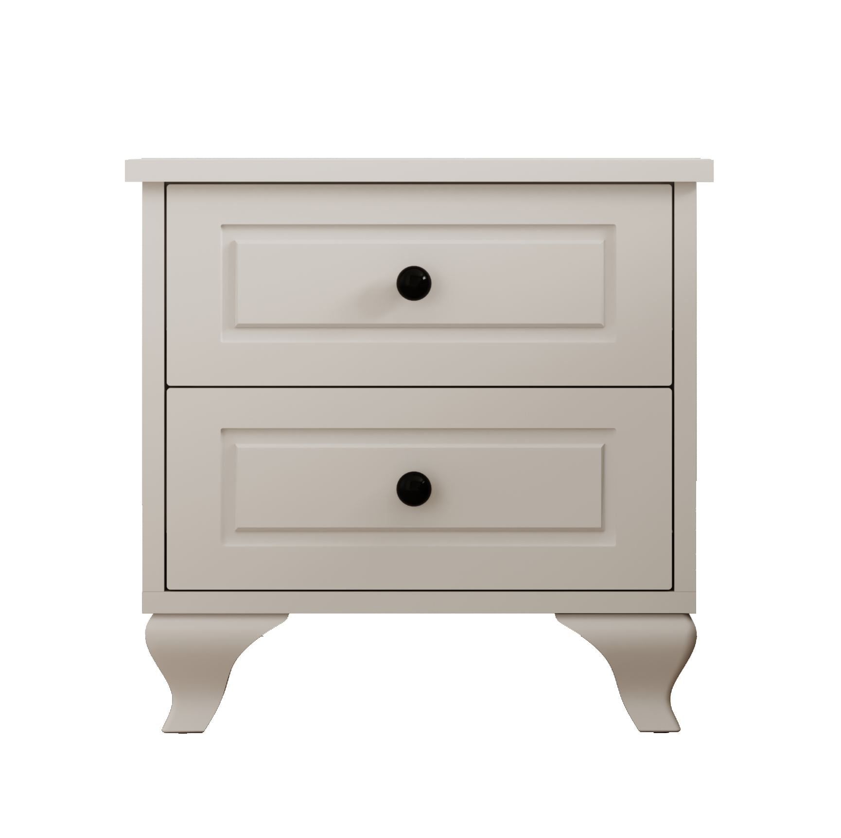 Mesa de Cabeceira – 45cm x 45cm x 40cm – Branco Fosco – Melamina