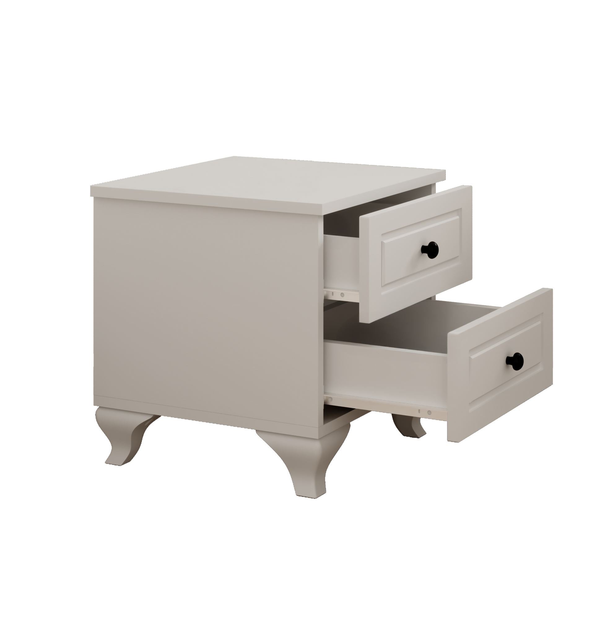 Mesa de Cabeceira – 45cm x 45cm x 40cm – Branco Fosco – Melamina