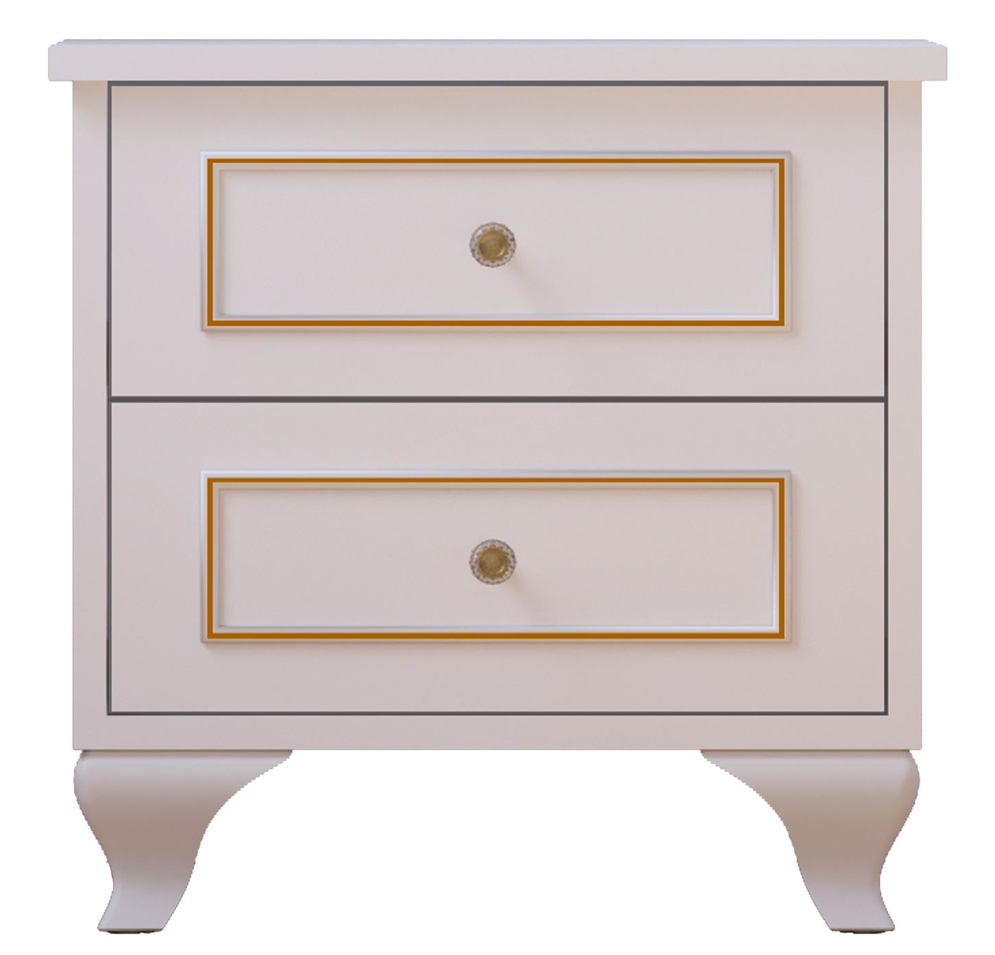 Mesa de cabeceira – 45 cm x 45 cm x 40 cm – Branco fosco – Aglomerado de melamina