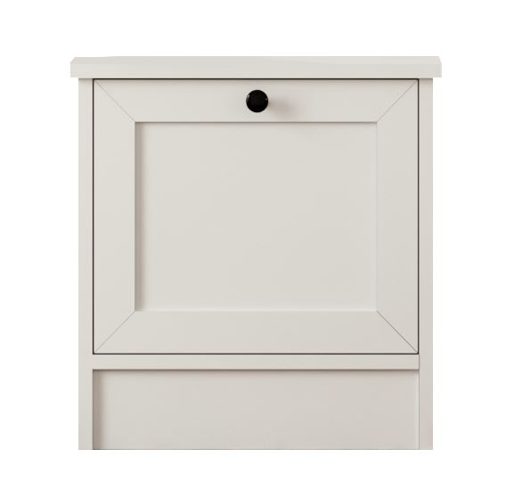 Mesa de cabeceira – 45 cm x 64 cm x 40 cm – Branco Fosco – Aglomerado