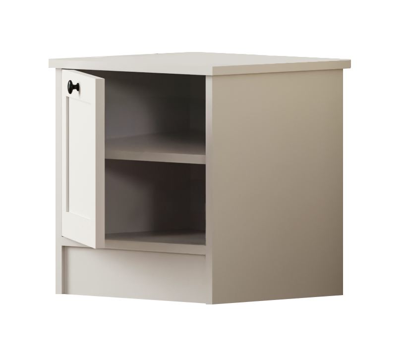 Mesa de cabeceira – 45 cm x 64 cm x 40 cm – Branco Fosco – Aglomerado