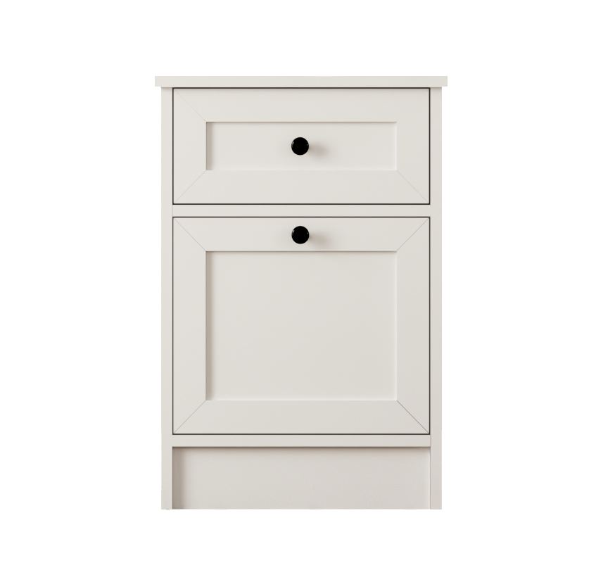 Mesa de cabeceira – 45cm x 64cm x 40cm – Branco Fosco – Aglomerado