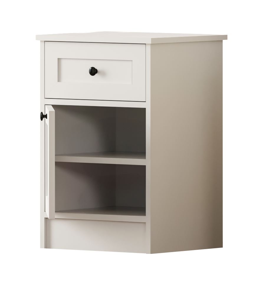 Mesa de cabeceira – 45cm x 64cm x 40cm – Branco Fosco – Aglomerado
