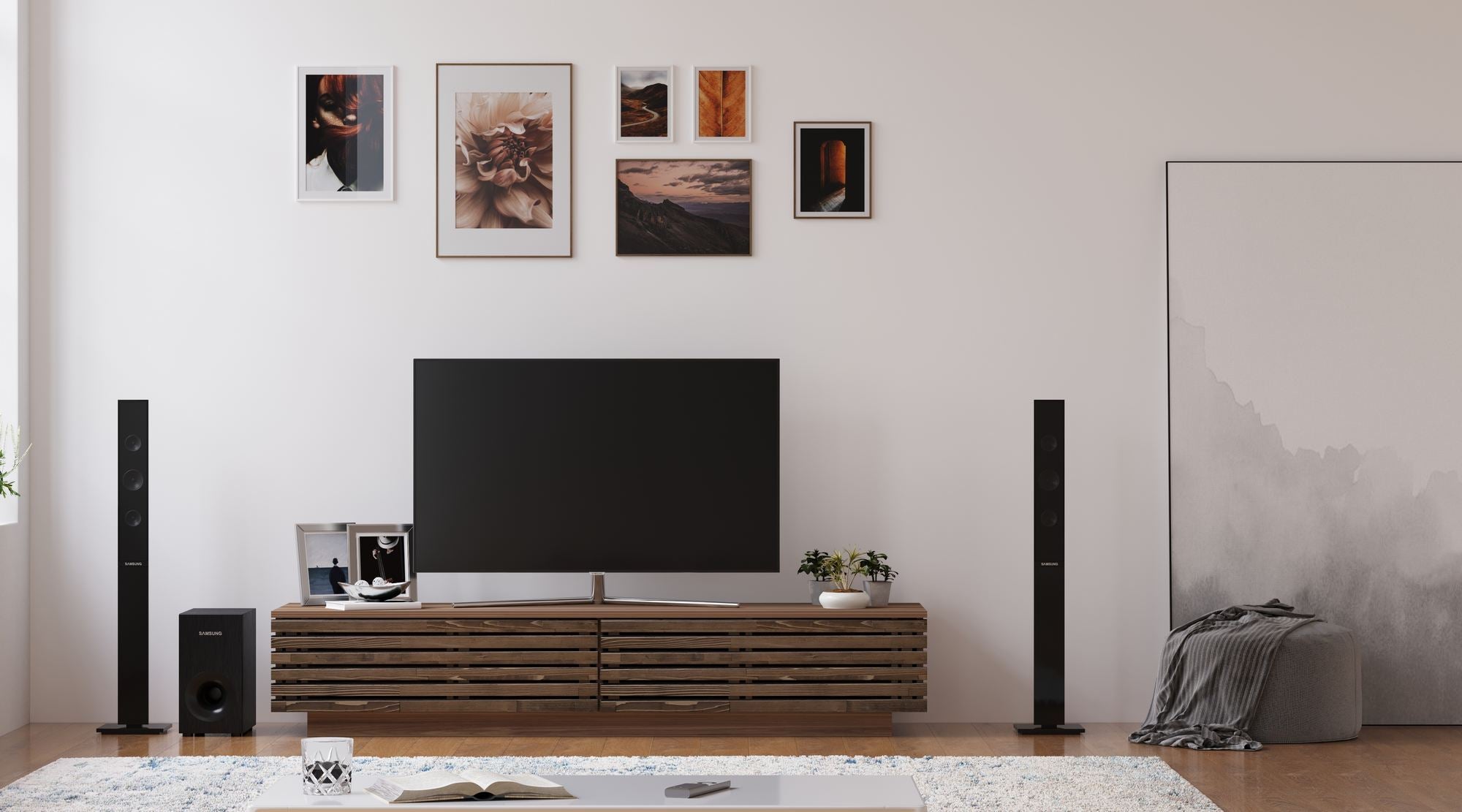 Móvel de TV – 180 cm x 35 cm x 40 cm – Cor de madeira – Carvalho