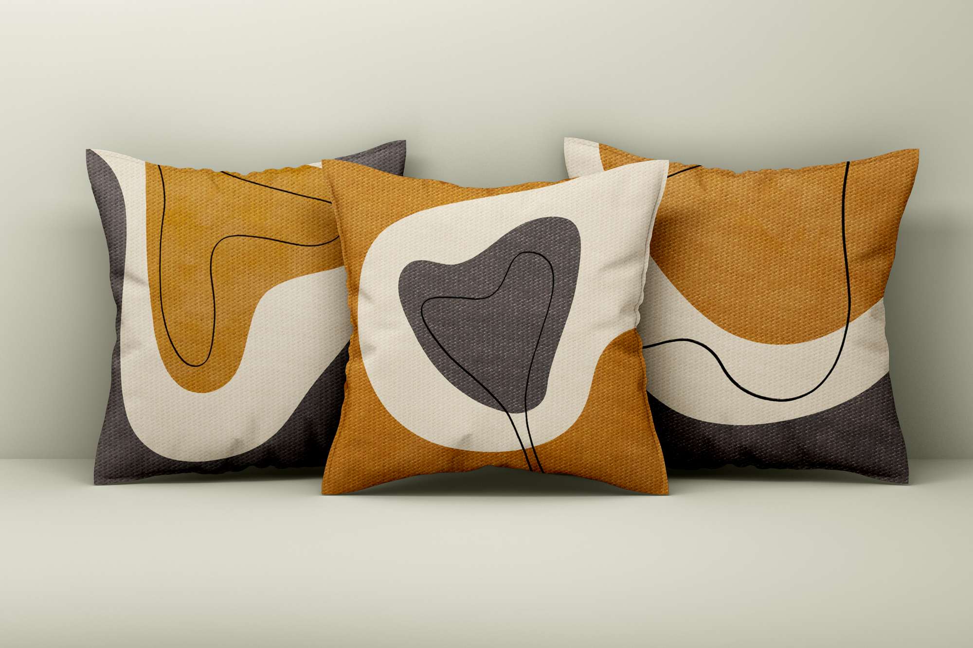 Conjunto de capa de almofada – 43 x 43 cm – Multicolorido – Algodão / Poliéster