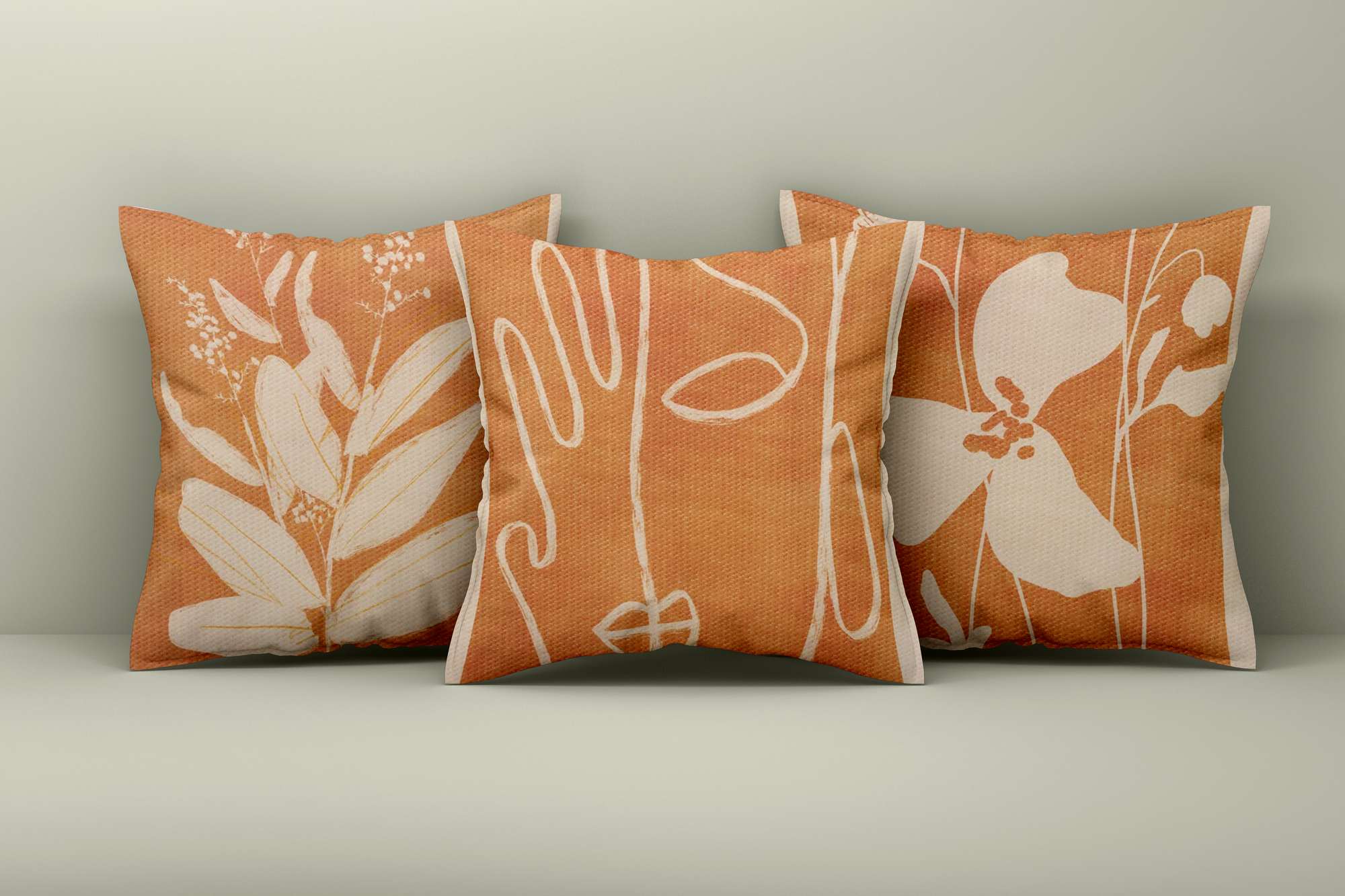 Conjunto de capa de almofada – 43 x 43 cm – Multicolorido – 50% Algodão / 50% Poliéster