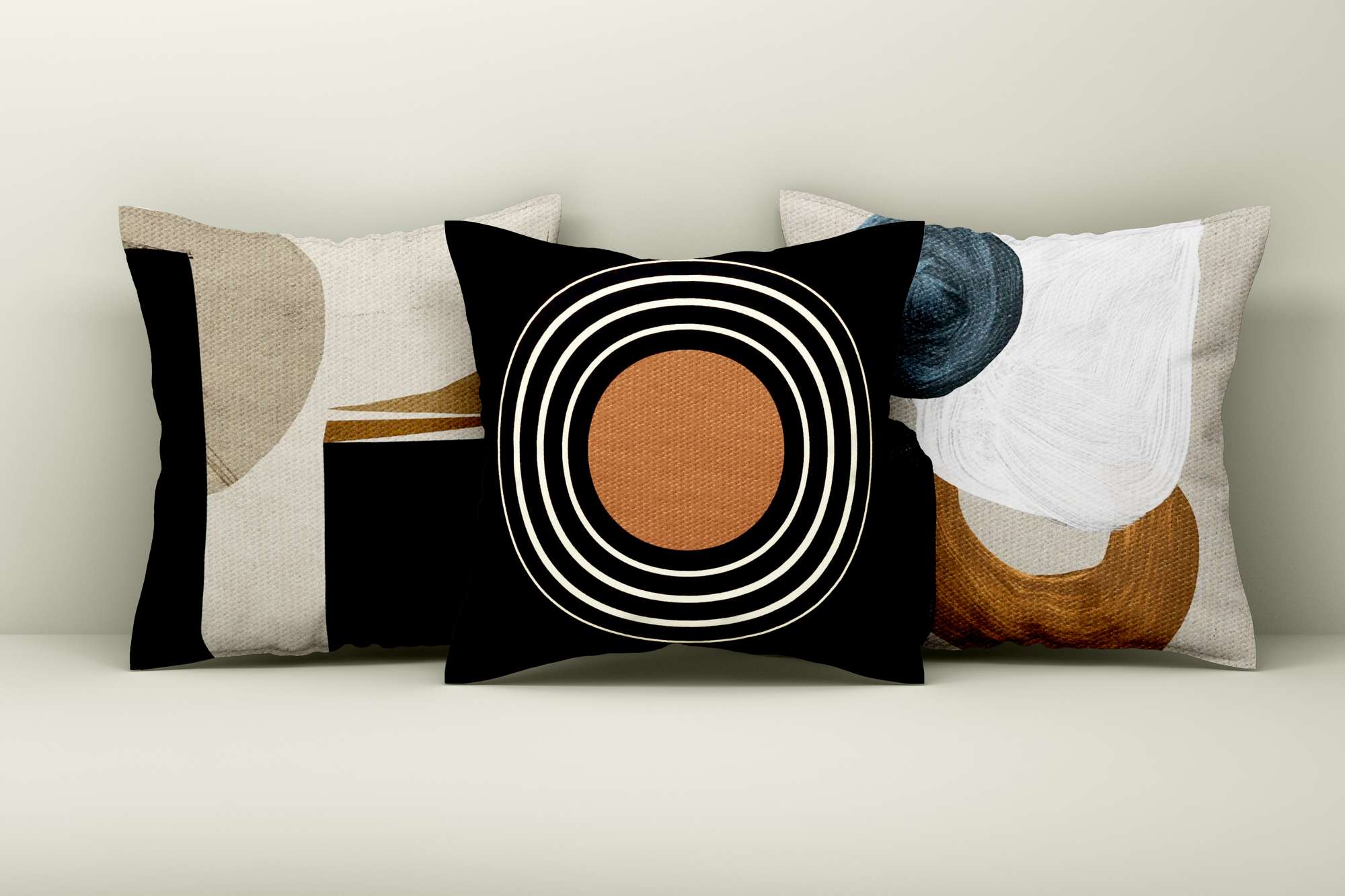 Conjunto de capa de almofada – 43 x 43 cm – Multicolorido – Algodão/Poliéster
