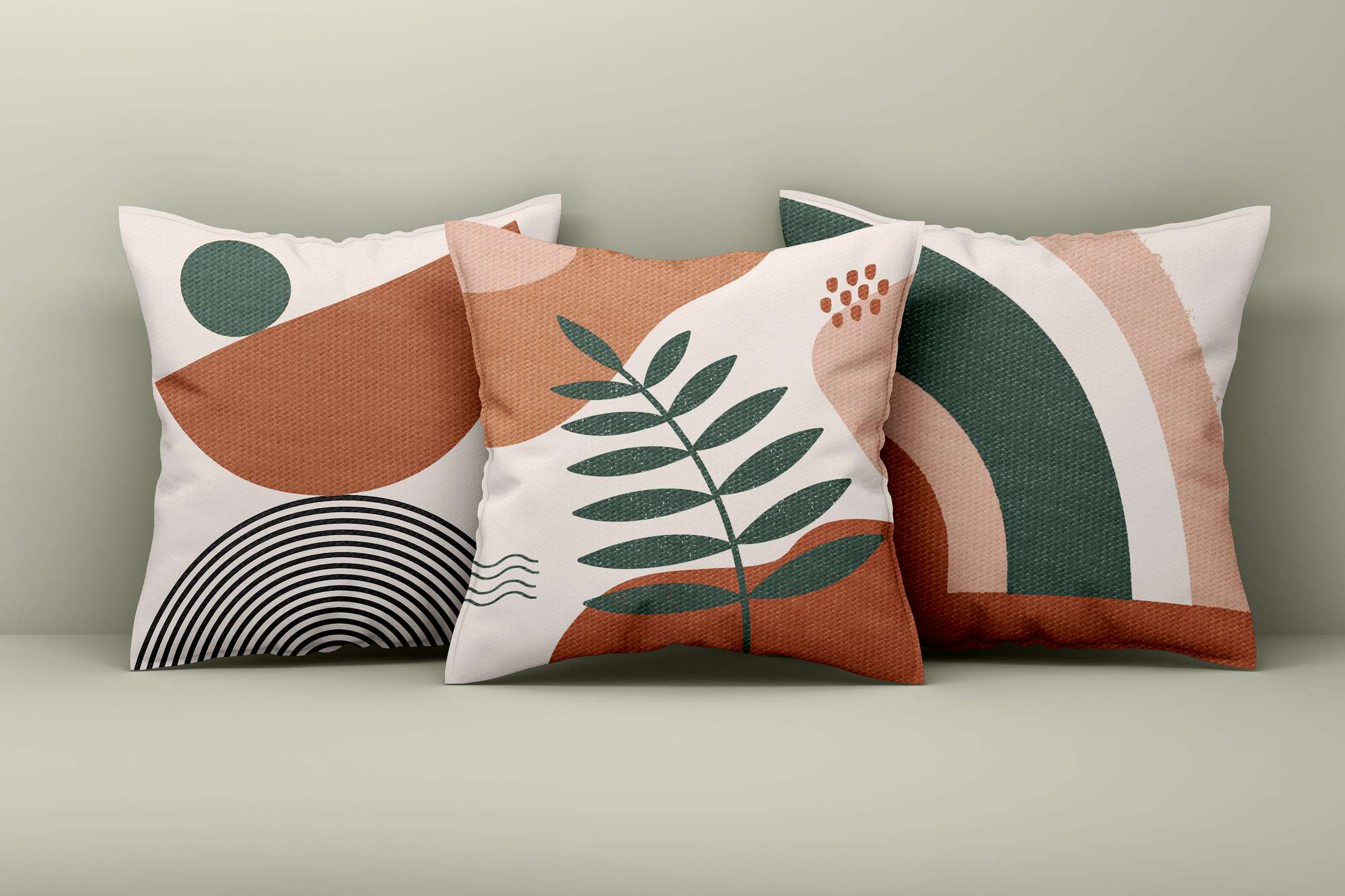 Conjunto de capa de almofada – 43 x 43 cm – Multicolorido – Algodão / Poliéster