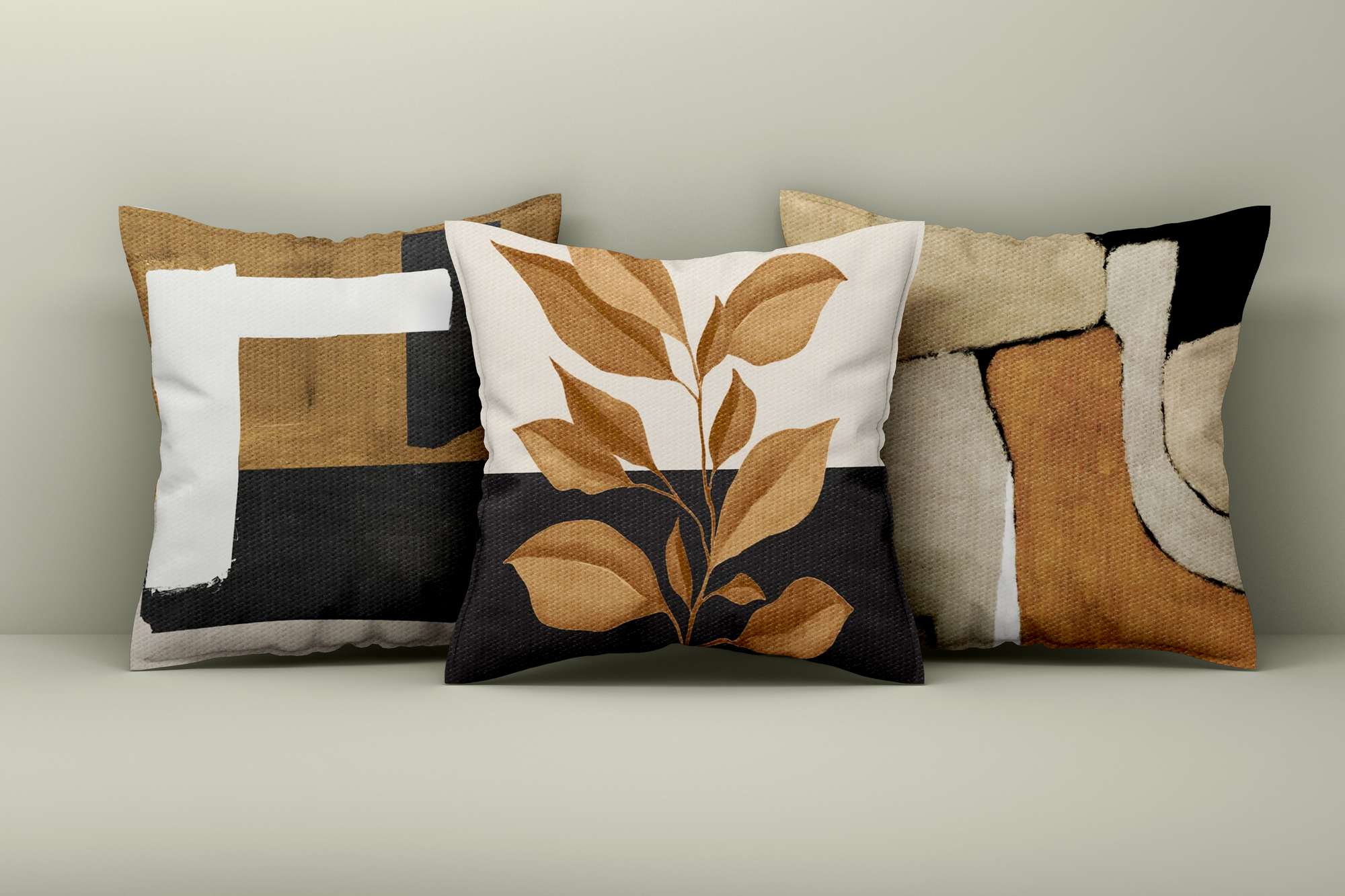 Conjunto de capas de almofada – 43 x 43 cm – Multicolorido – Algodão e poliéster