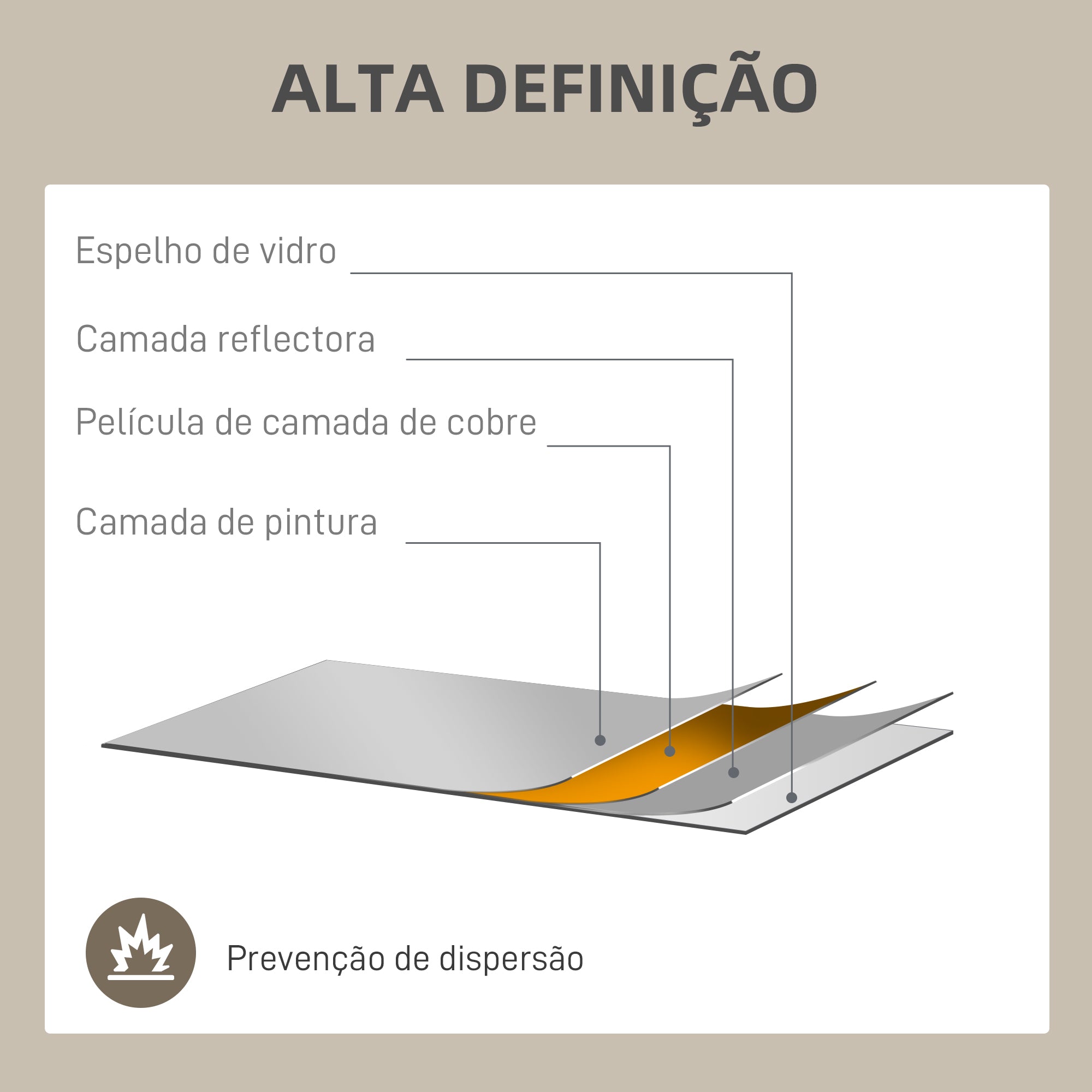 Espelho Retangular Estilo Janela 90x60 cm - Preto