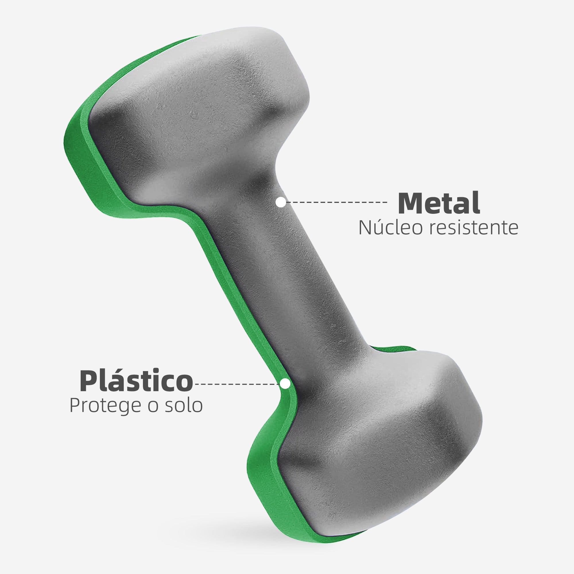 Conjunto de Halteres Hexagonais – 1 kg, 3 kg, 5 kg – Multicor – Plástico e Metal